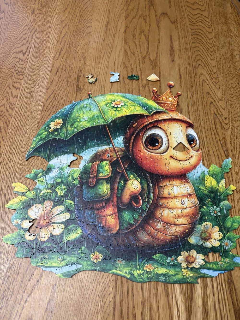 Rainy Day Snail - Wooden Puzzle puzzle collectible - Main Image 2