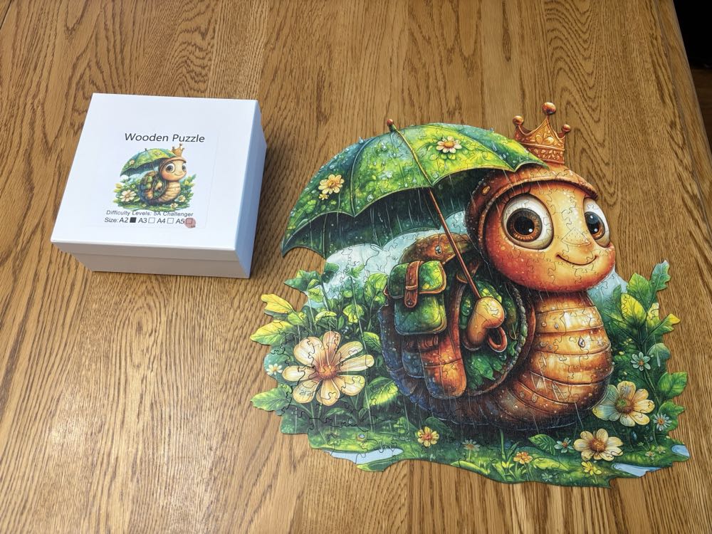 Rainy Day Snail - Wooden Puzzle puzzle collectible - Main Image 3