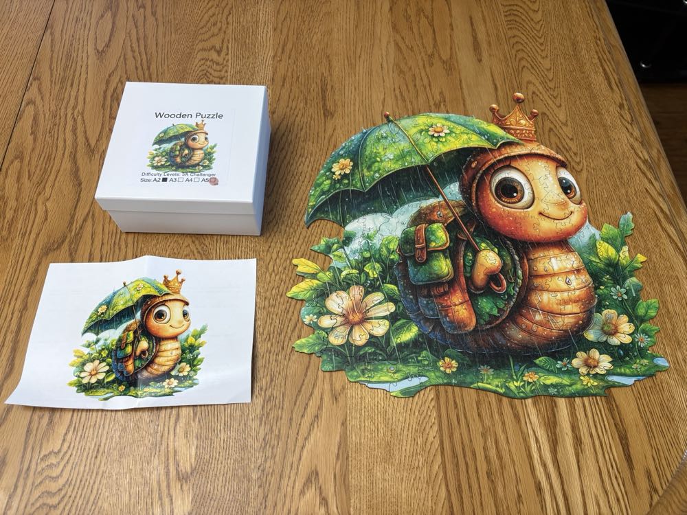 Rainy Day Snail - Wooden Puzzle puzzle collectible - Main Image 4