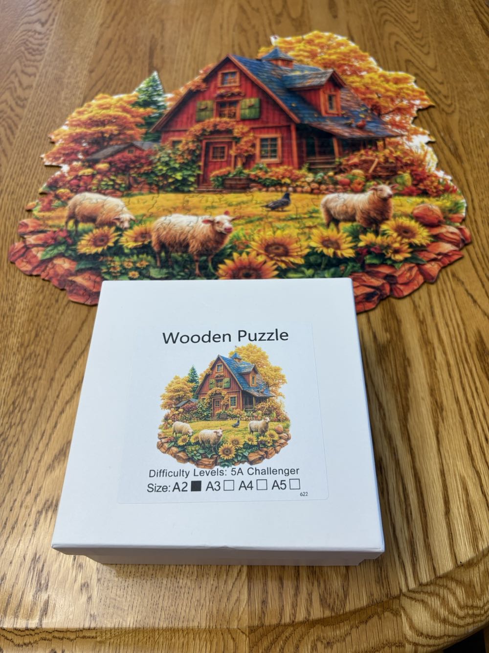 Wooden Flower And Glass Hut - Wooden Puzzle puzzle collectible - Main Image 2