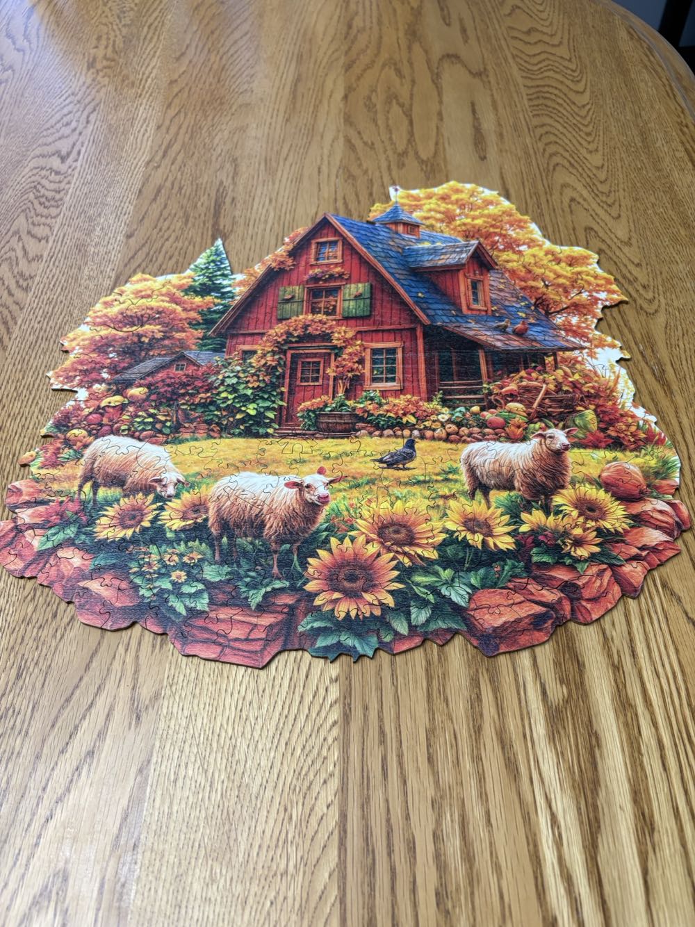 Wooden Flower And Glass Hut - Wooden Puzzle puzzle collectible - Main Image 3