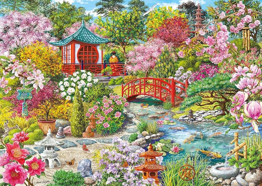 The Japanese Garden - Gibsons puzzle collectible [Barcode 5012269064308] - Main Image 4