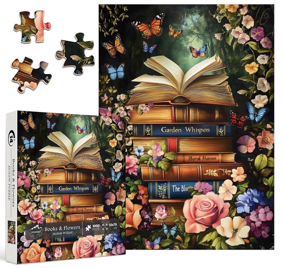 Books & Flowers - Pickforu puzzle collectible - Main Image 2