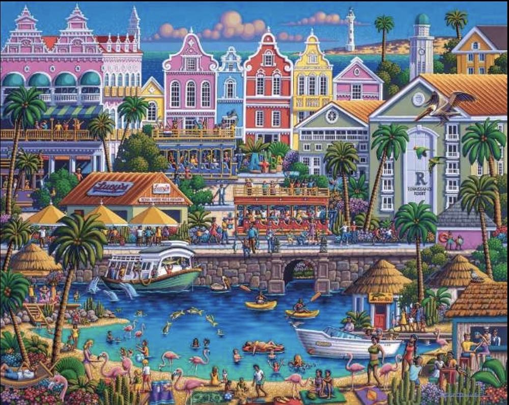 Aruba - Buffalo Games puzzle collectible [Barcode 079346561414] - Main Image 2