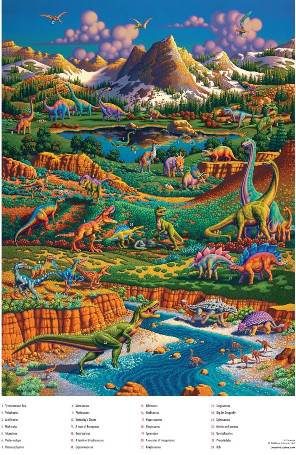 Dinosaur Valley (NIB) Arwin - Dowdle puzzle collectible - Main Image 2