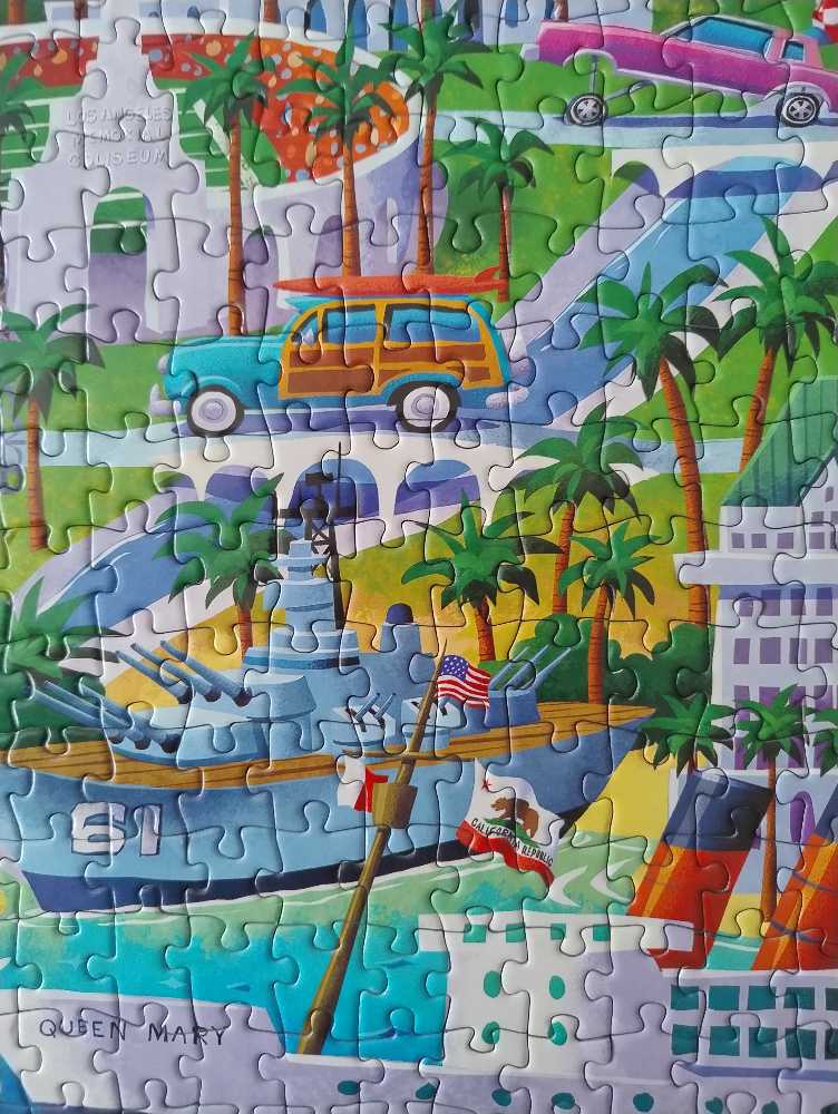 Los Angeles  - Boardwalk Puzzle Company puzzle collectible [Barcode 671095406413] - Main Image 3
