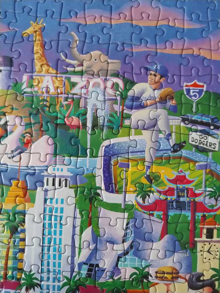 Los Angeles  - Boardwalk Puzzle Company puzzle collectible [Barcode 671095406413] - Main Image 4