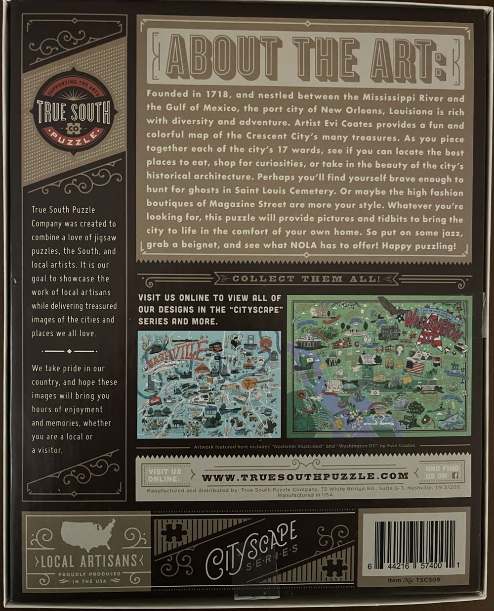 New Orleans - True South puzzle collectible [Barcode 644216574001] - Main Image 2
