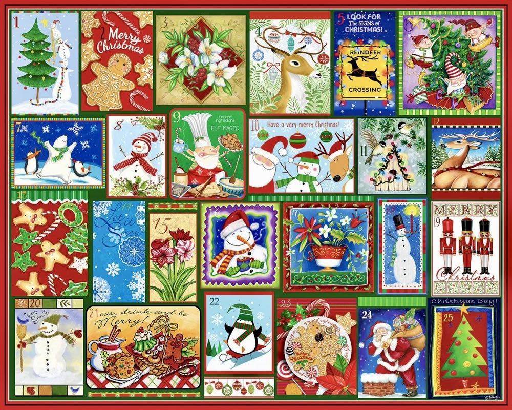 Christmas Countdown - White Mountain puzzle collectible [Barcode 724819267460] - Main Image 2