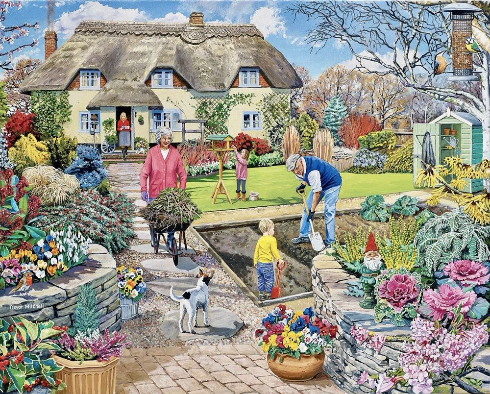 Grandpa’s Garden - White Mountain puzzle collectible [Barcode 724819266401] - Main Image 2
