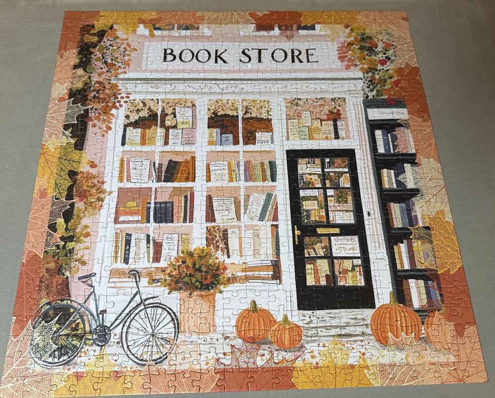 Falling For Reading Puzzle - Designworks Ink puzzle collectible [Barcode 840111533017] - Main Image 2
