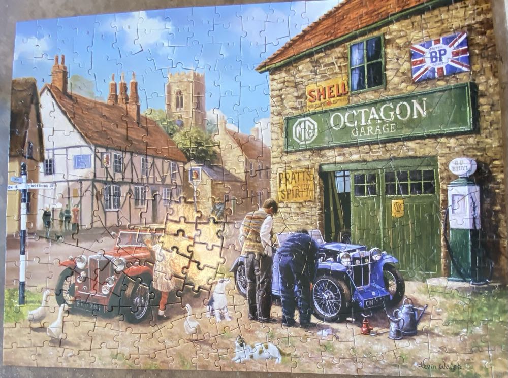 The Village Garage - Bits And Pieces puzzle collectible [Barcode 192949091369] - Main Image 2