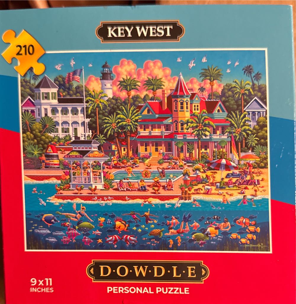 Dowdle Personal Puzzle Key West 210 Piece  puzzle collectible [Barcode 671095902212] - Main Image 2