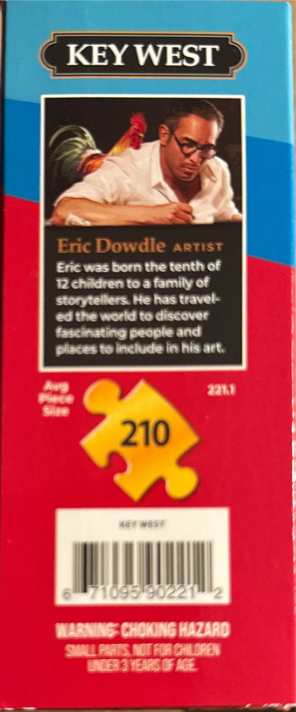 Dowdle Personal Puzzle Key West 210 Piece  puzzle collectible [Barcode 671095902212] - Main Image 4