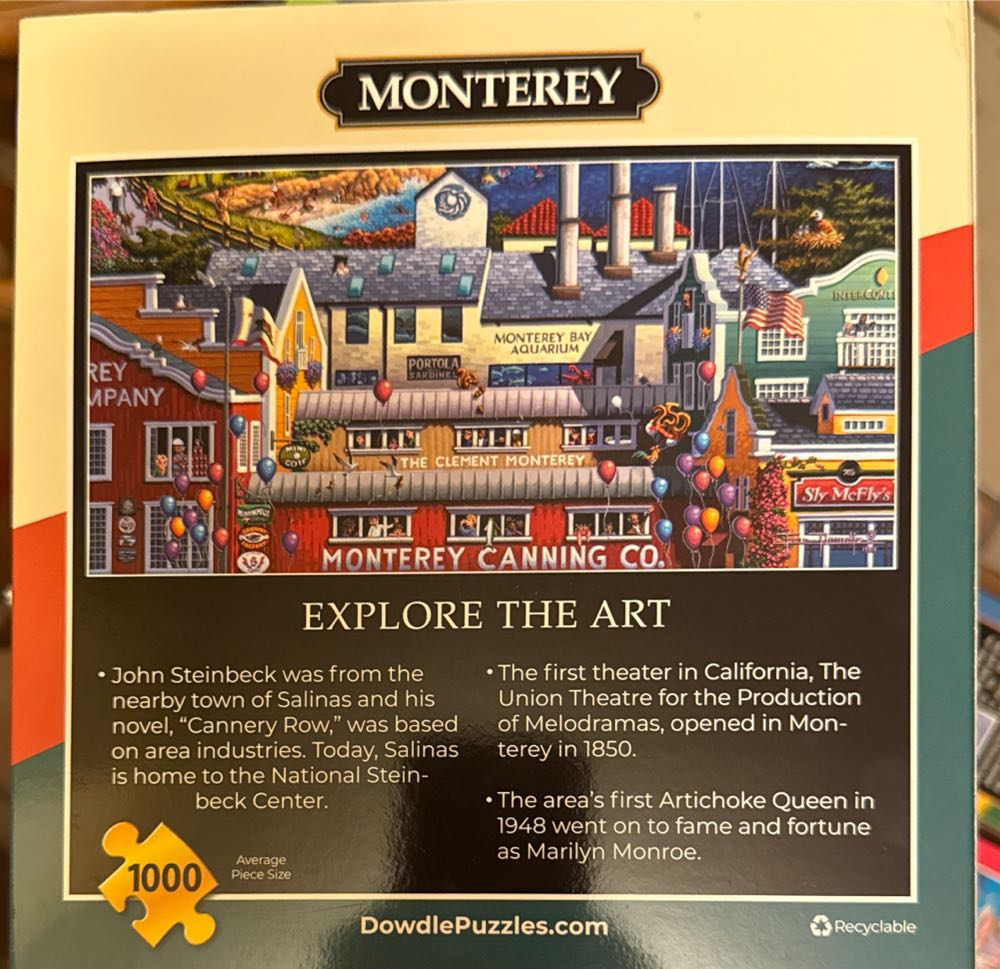 Monterey - Dowdle 🇺🇸 puzzle collectible [Barcode 671095105378] - Main Image 2