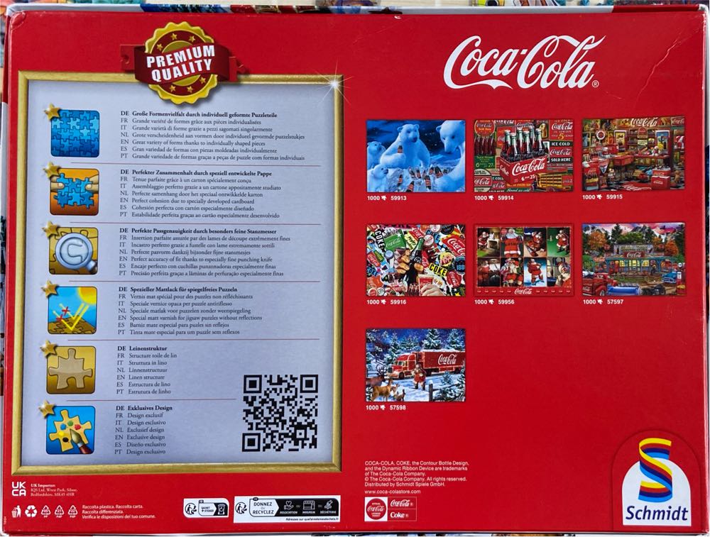 Coca Cola Christmas Truck - Schmidt Puzzle puzzle collectible [Barcode 4001504575984] - Main Image 2