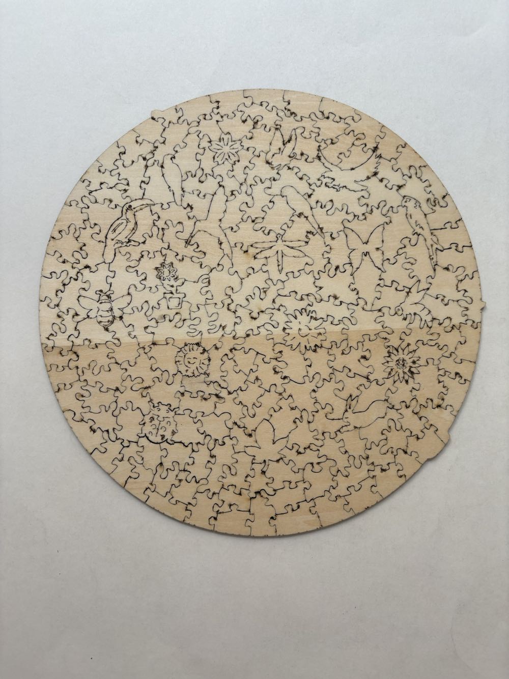 Stained Glass Hummingbird - Aeekdook Creative Wooden Puzzles puzzle collectible - Main Image 3