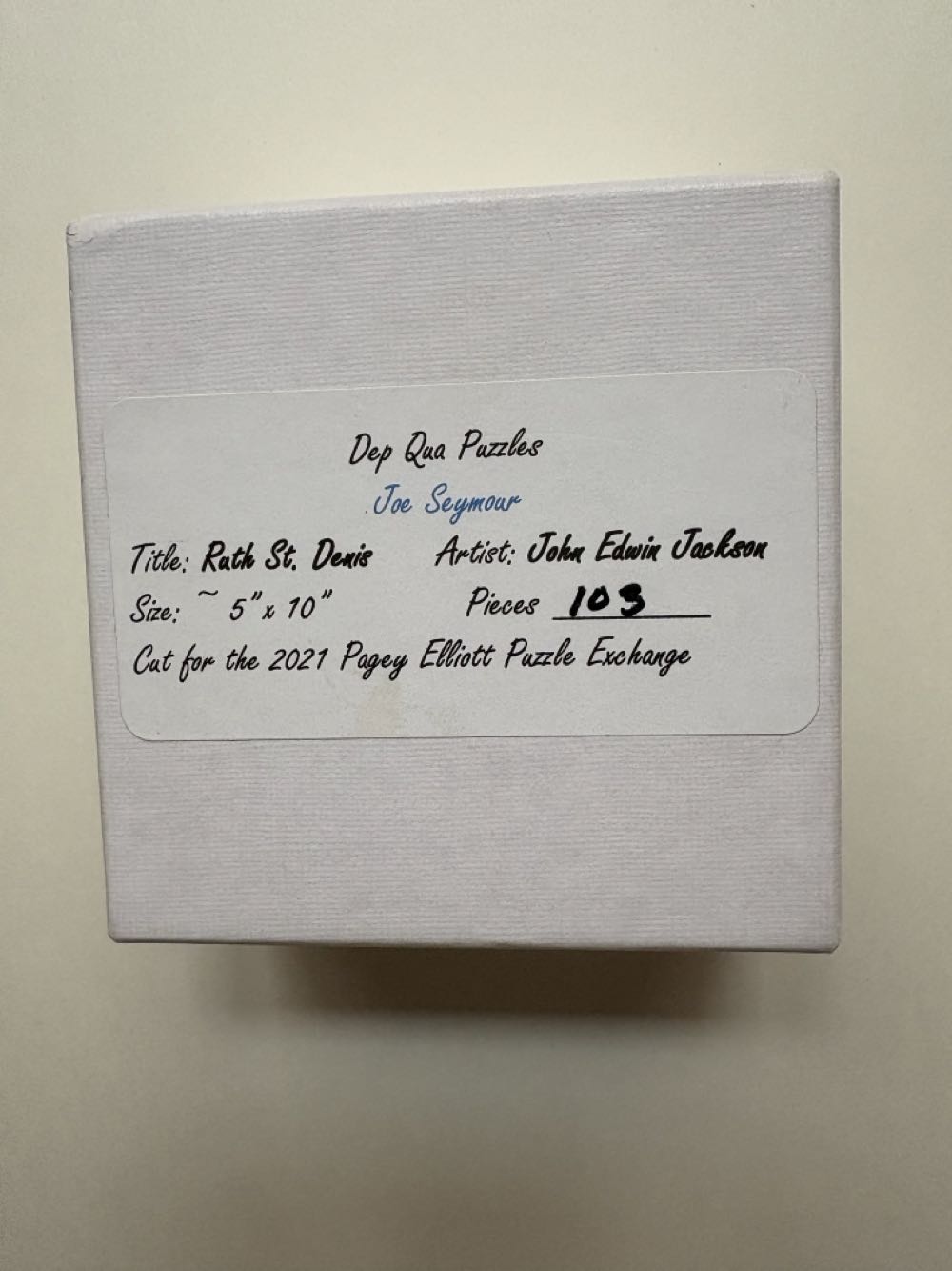 Ruth St. Denis in a Costume of India - Dep Qua Puzzles puzzle collectible - Main Image 3