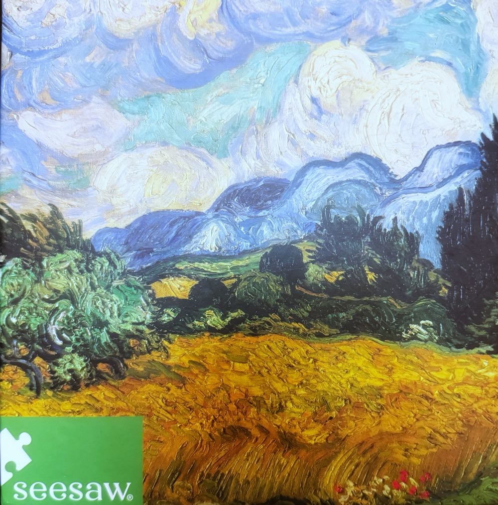 Wheat Field with Cypresses - Seesaw puzzle collectible - Main Image 2