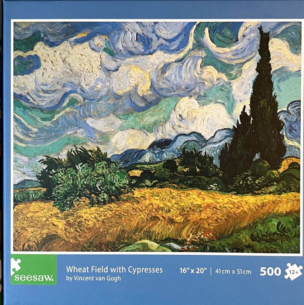 Wheat Field with Cypresses - Seesaw puzzle collectible - Main Image 3