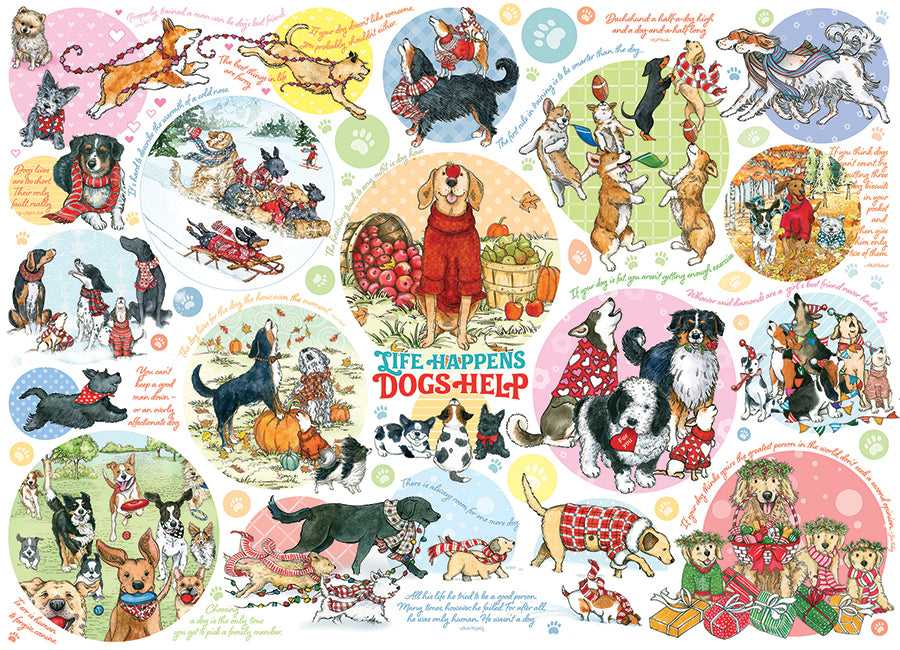 Dog Thoughts - Cobble Hill puzzle collectible [Barcode 625012403368] - Main Image 2