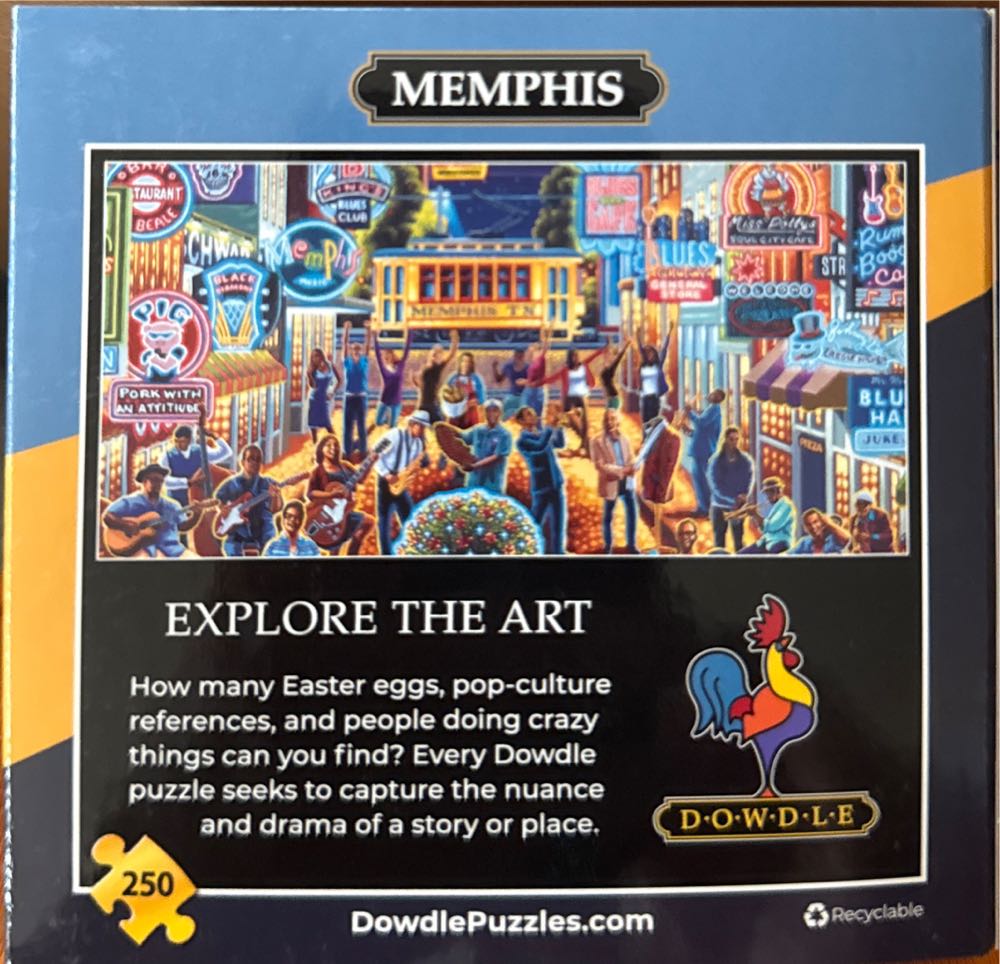 Memphis - Dowdle 🇺🇸 puzzle collectible [Barcode 671095502276] - Main Image 2