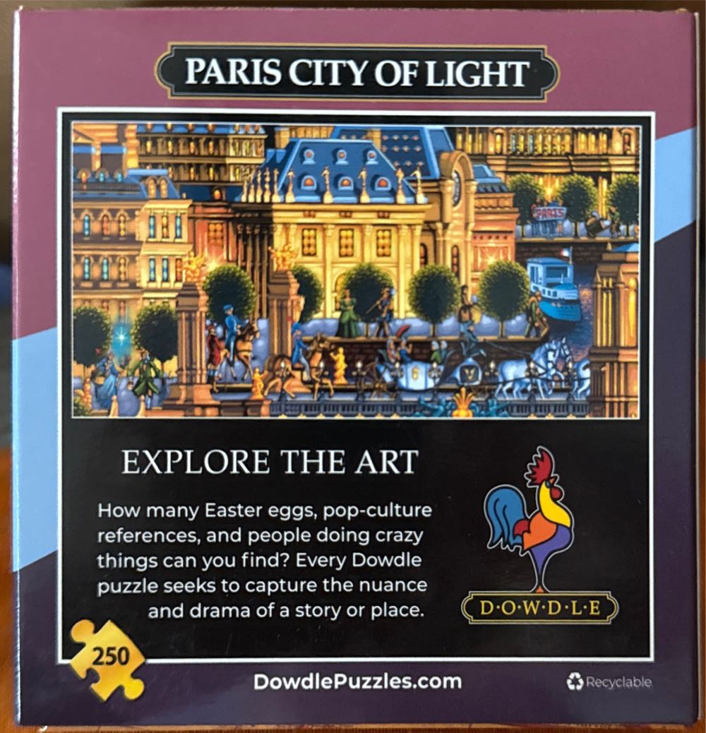 Paris City Of Lights - Dowdle 🇺🇸 puzzle collectible [Barcode 671095502733] - Main Image 2
