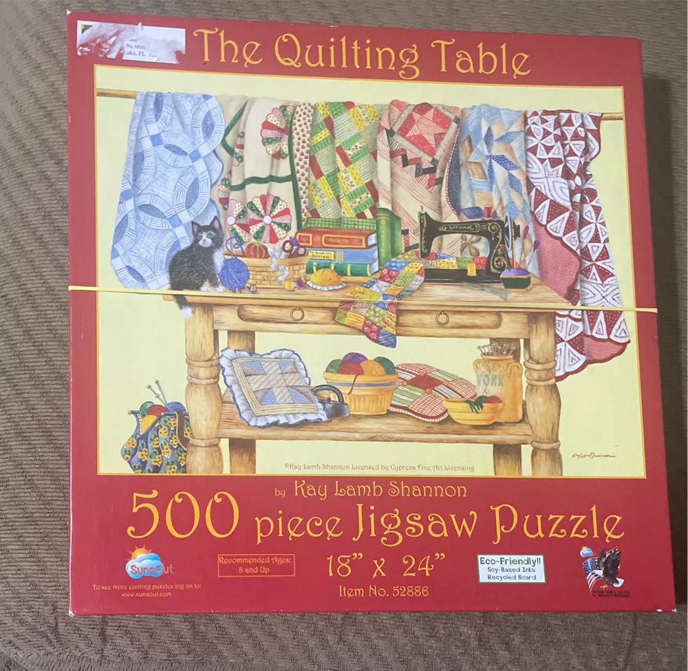 The Quilting Table Puzzle - Suns Out puzzle collectible [Barcode 796780528864] - Main Image 2