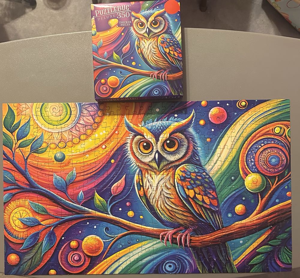 Vibrant Owl At Night - Cra-Z-Art puzzle collectible [Barcode 4895145425438] - Main Image 2