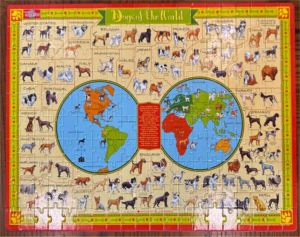 Dogs Of The World 200 New - T.S. Shure puzzle collectible [Barcode 740984005324] - Main Image 2