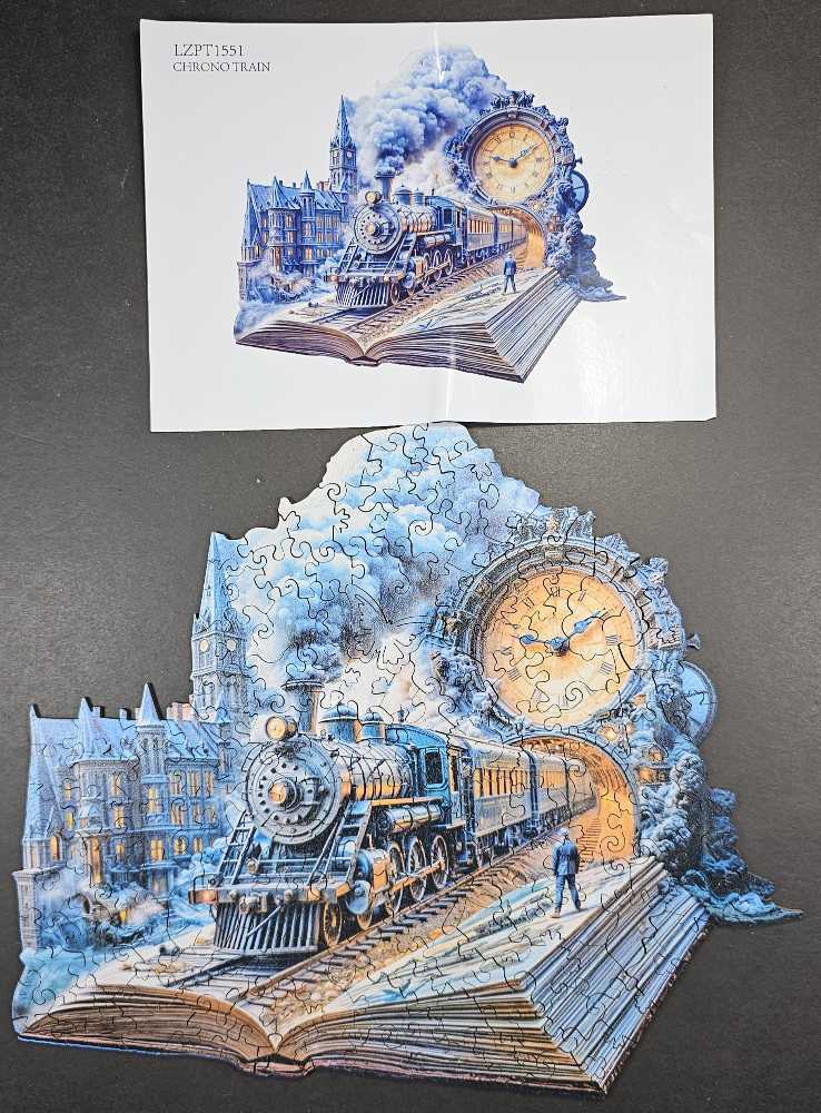 Chrono Train - Wooden Puzzle puzzle collectible [Barcode 37695878083] - Main Image 3