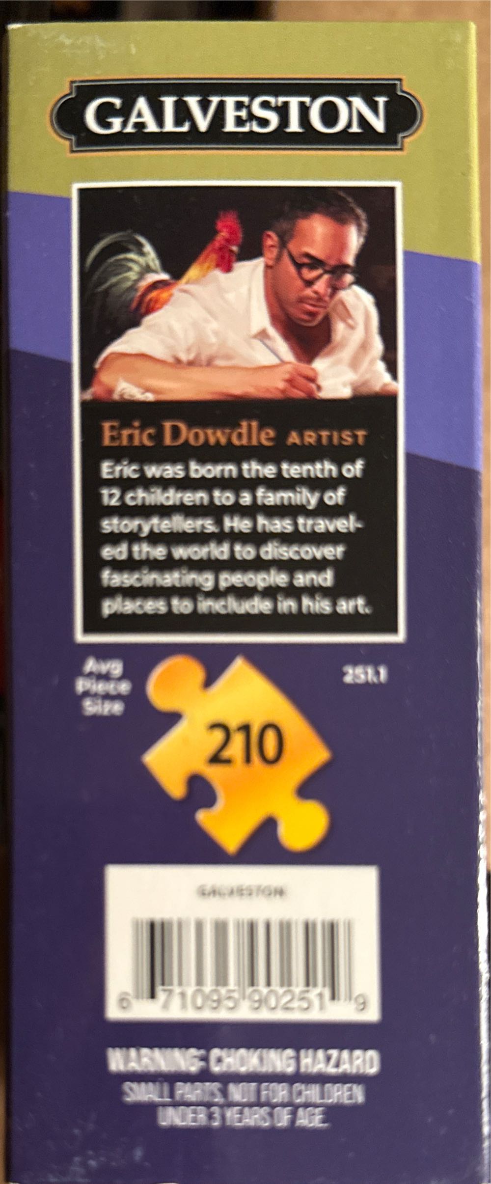 Dowdle Personal Puzzle Galveston 210 Piece  puzzle collectible [Barcode 671095902519] - Main Image 4