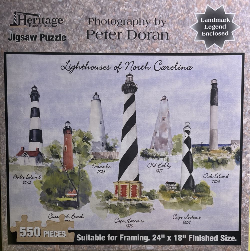 Lighthouses of North Carolina - Heritage puzzle collectible [Barcode 654497405758] - Main Image 2