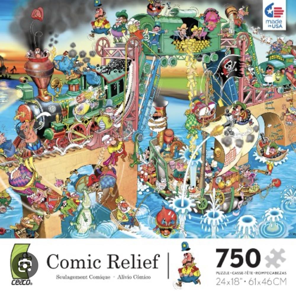 500 Piece William Phillips Art Puzzle ”moonwatchers” 18”x 24” Spilsbury