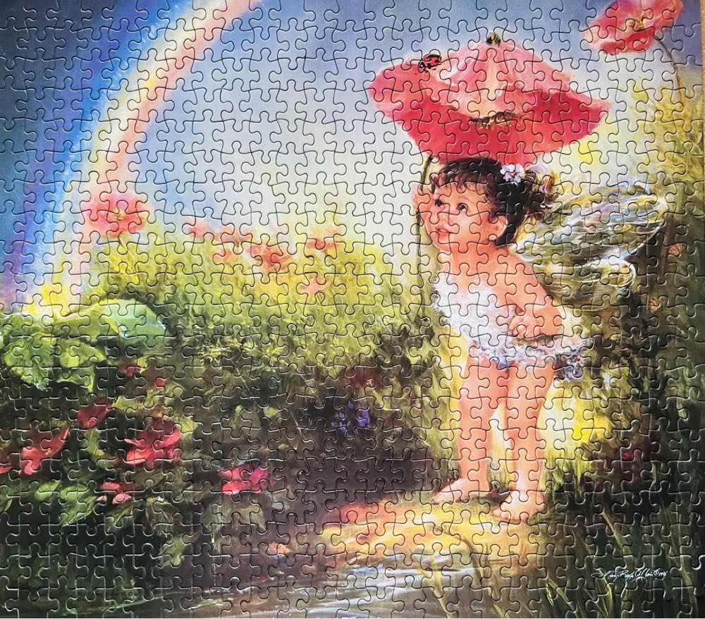0149 MB: Little Charmers - Under The Rainbow - Milton Bradley puzzle collectible - Main Image 2