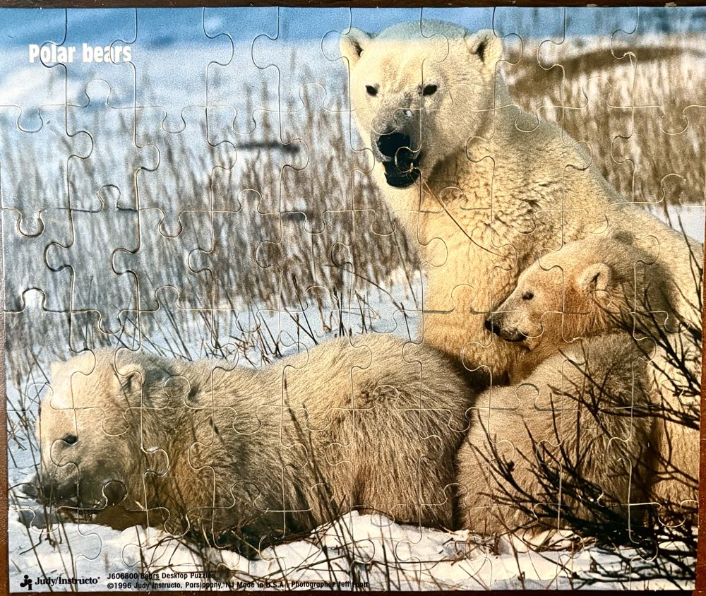 Bears: 5 60 Piece Puzzles - Judy/ Instructo puzzle collectible [Barcode 089863422983] - Main Image 2