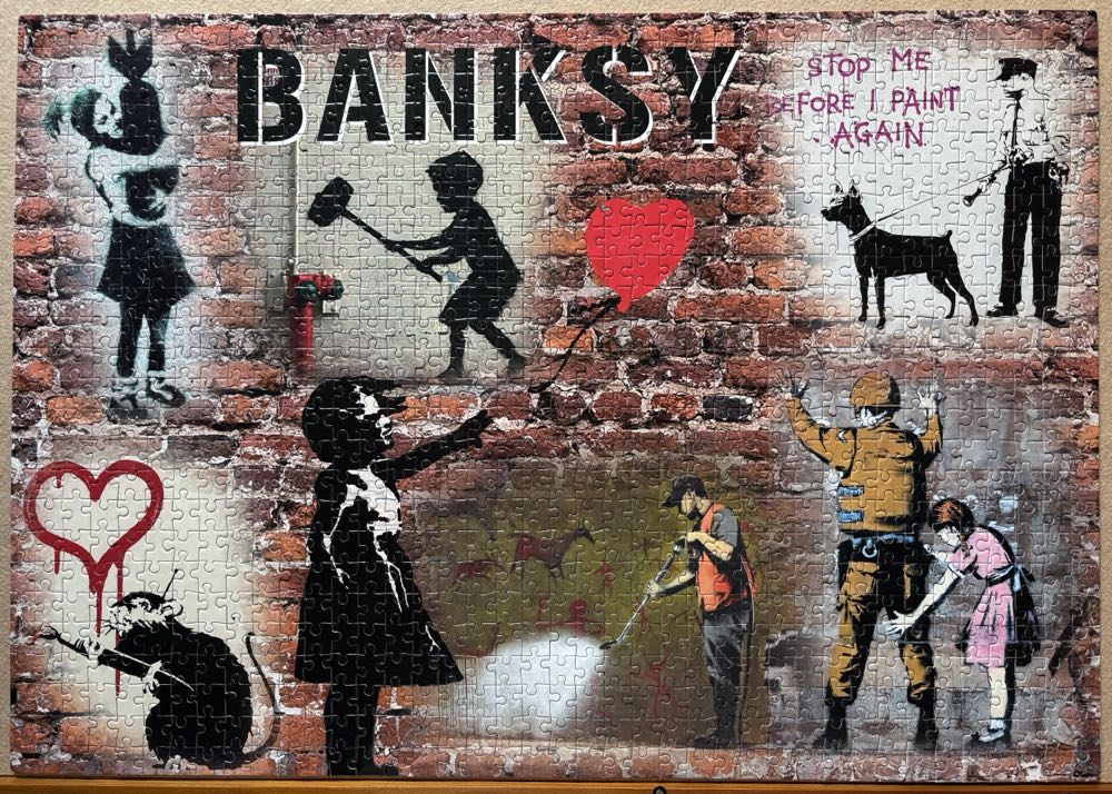 Z - Banksy (Framed)  puzzle collectible [Barcode 4061545055326] - Main Image 2