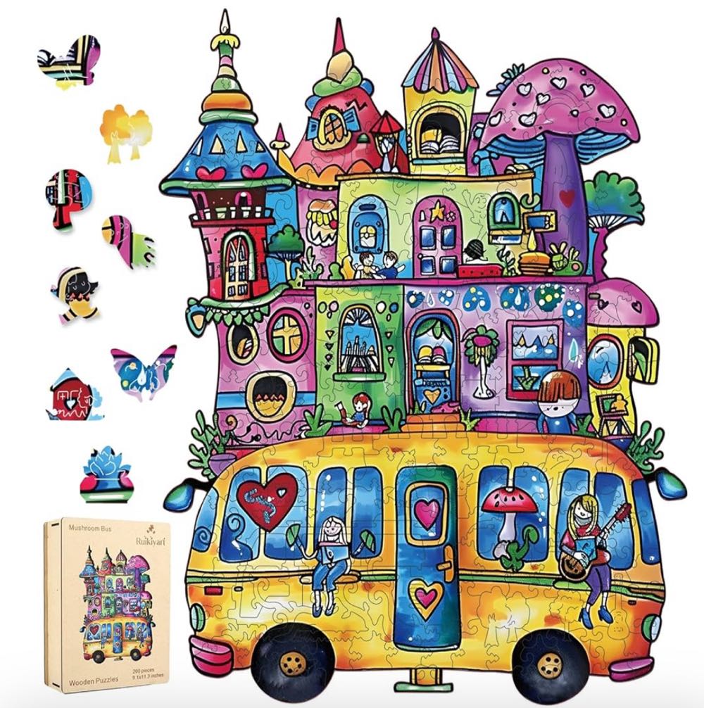 Mushroom Bus - Ruikiyart puzzle collectible - Main Image 2