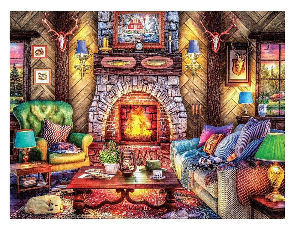 Cozy Country Lodge - Ceaco puzzle collectible [Barcode 021081311441] - Main Image 2