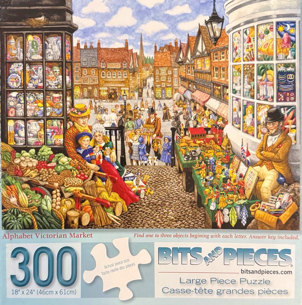 Alphabet Victorian Market*% - Bits And Pieces puzzle collectible - Main Image 2