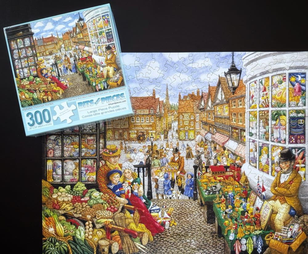 Alphabet Victorian Market*% - Bits And Pieces puzzle collectible - Main Image 3