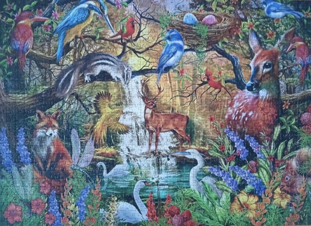 Golden Forest - Bluebird Puzzle puzzle collectible [Barcode 3663384909818] - Main Image 3