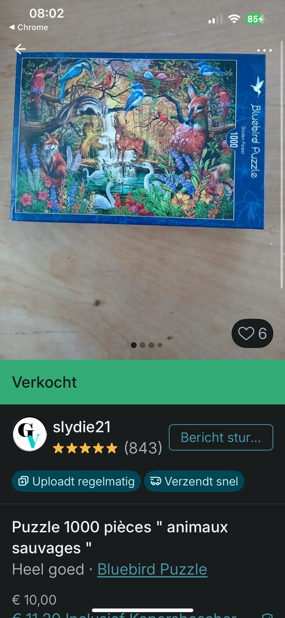 Golden Forest - Bluebird Puzzle puzzle collectible [Barcode 3663384909818] - Main Image 4