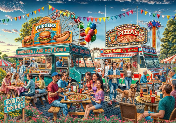 Food Trailer - Bluebird Puzzle puzzle collectible [Barcode 3663384910166] - Main Image 2