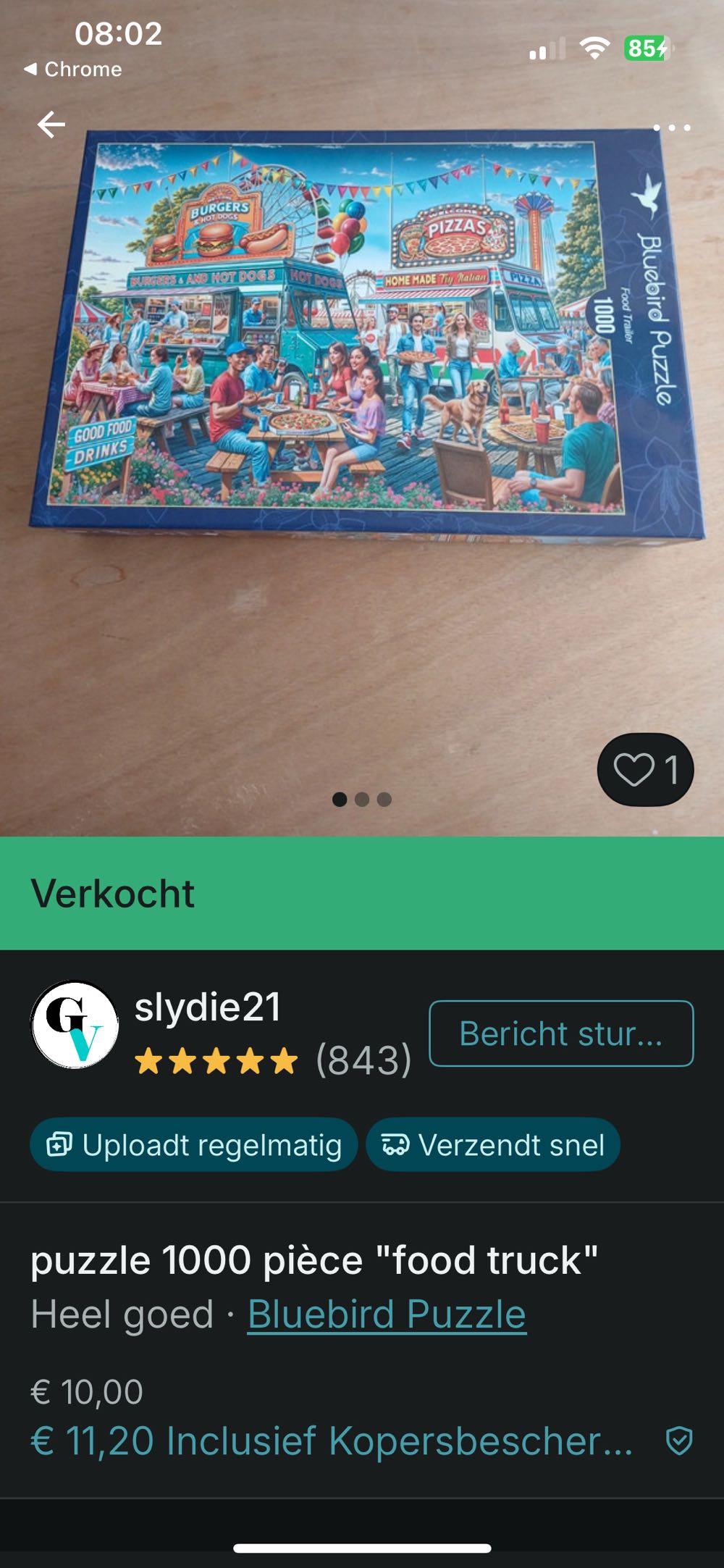 Food Trailer - Bluebird Puzzle puzzle collectible [Barcode 3663384910166] - Main Image 4