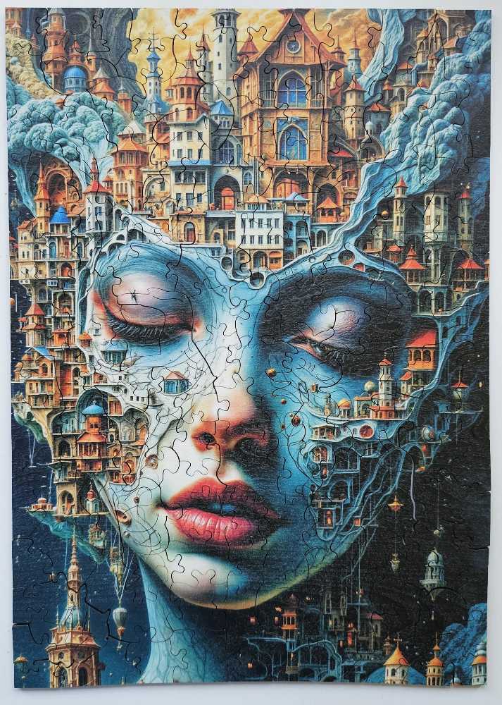 City Face - Wooden Puzzle puzzle collectible [Barcode 42081638862] - Main Image 2