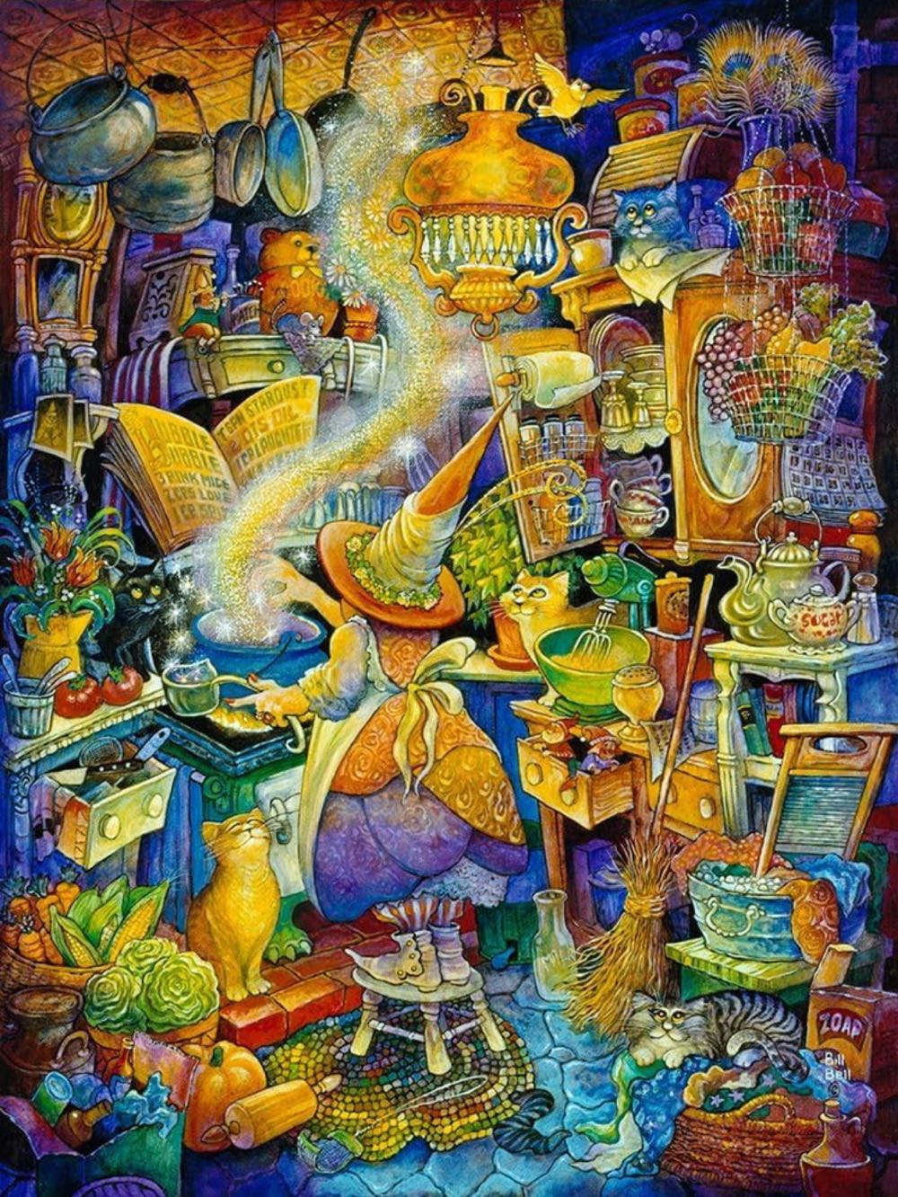 Kitchen Witch - Grafika puzzle collectible [Barcode 3663384336881] - Main Image 2