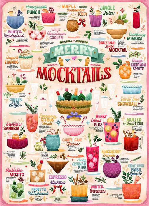 Merry Mocktails - Cobble Hill puzzle collectible [Barcode 625012403306] - Main Image 2