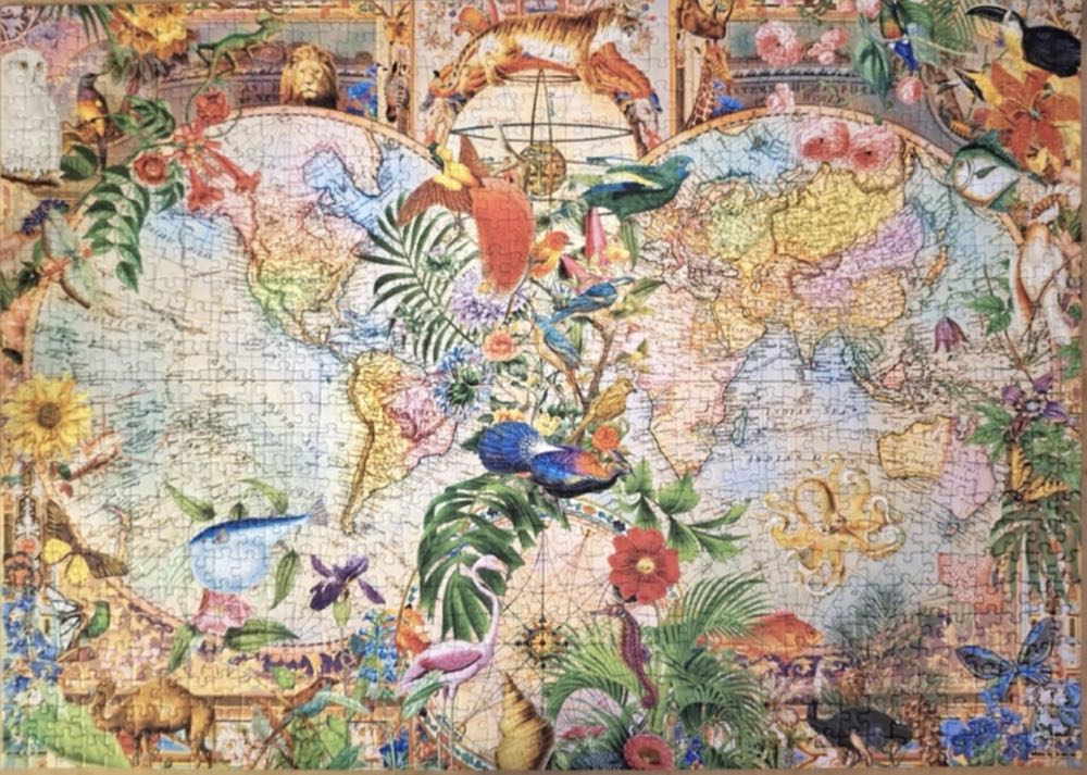 Tea Time: Antique World Map 🟦 - Trefl puzzle collectible [Barcode 5900511120776] - Main Image 3