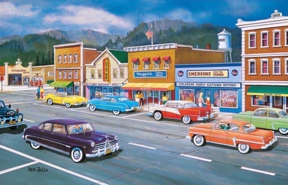 Main Street Memories - SunsOut puzzle collectible [Barcode 796780377707] - Main Image 2